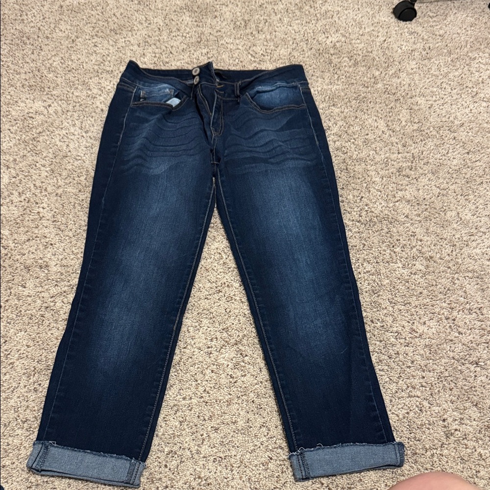 KanCan Dark Blue Ankle Jeans
